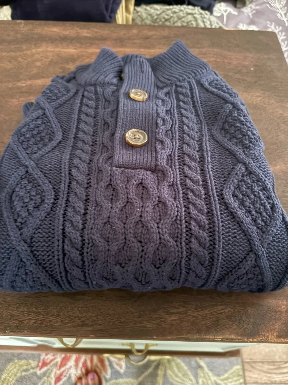 GAP Kids Navy Cable Knit Sweater